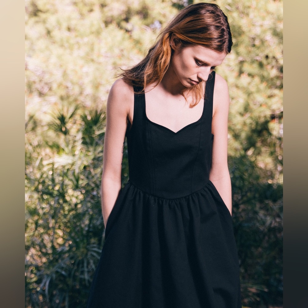 Toit Volant Rita Tank Dress Small Black